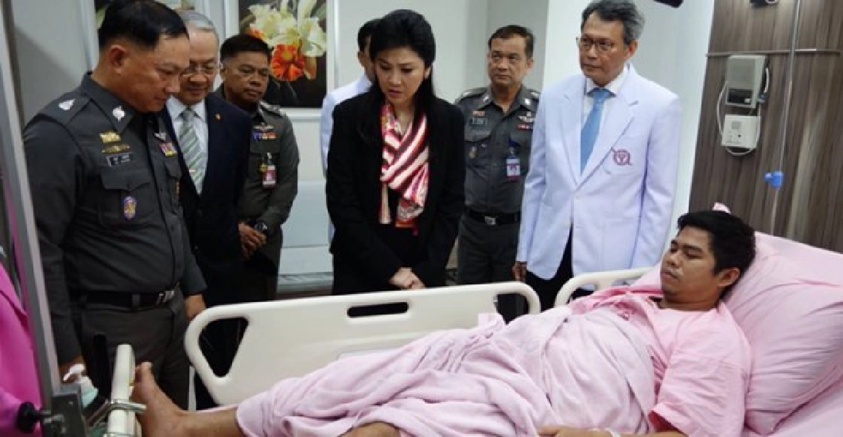 'ปู'ควง'อดุลย์'เยี่ยมตร.เตะระเบิด