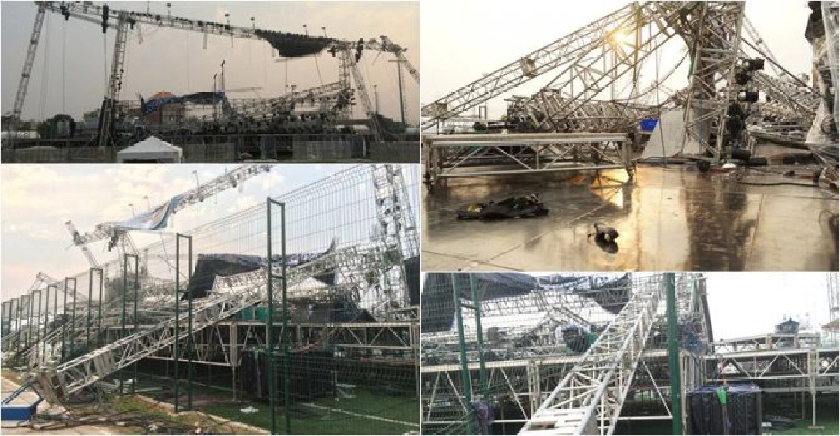 'เวทีคอนเสิร์ตMTV'พังทับคนงานดับ1เจ็บ10 'เวทีคอนเสิร์ตMTV'พังทับคนงานดับ1เจ็บ10
