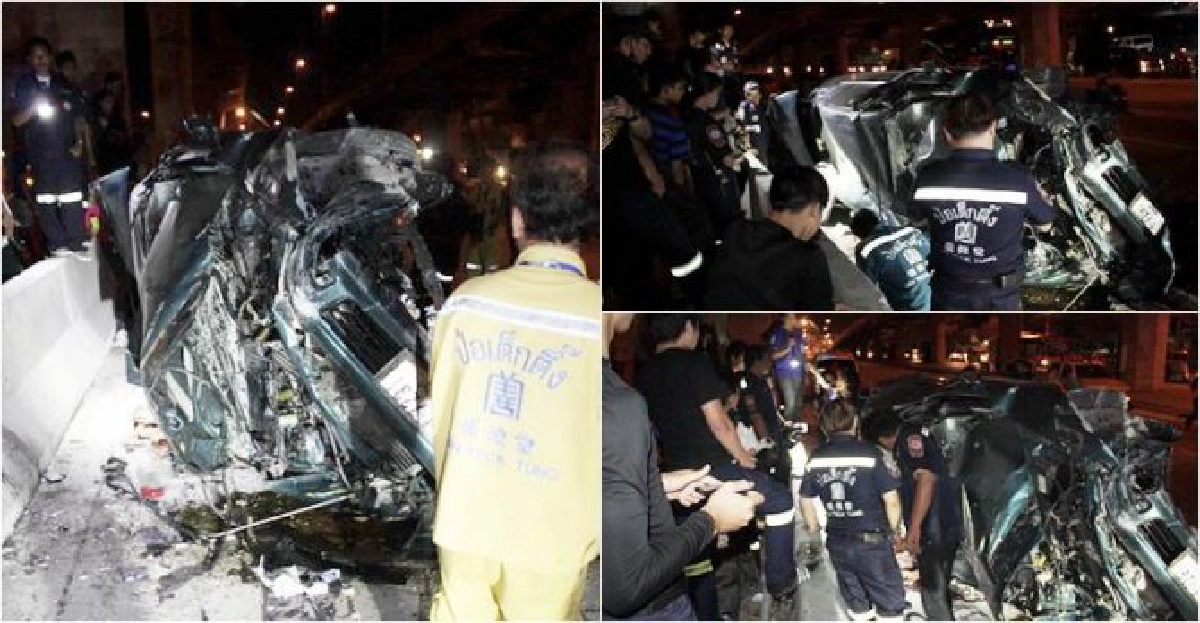 หนุ่มซิ่งเก๋งพุ่งตกสะพานกลับรถดับอนาถ หนุ่มซิ่งเก๋งพุ่งตกสะพานกลับรถดับอนาถ