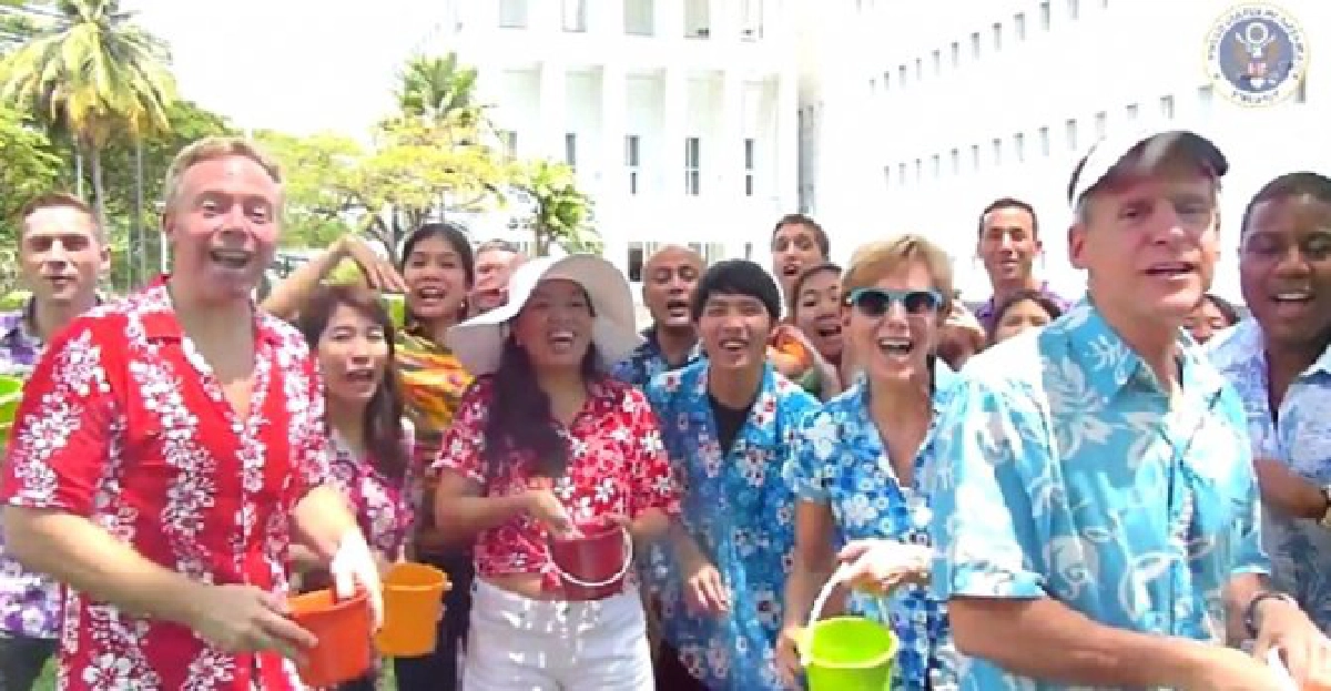 สถานทูตสหรัฐทำคลิปอวยพรวันสงกรานต์ สถานทูตสหรัฐทำคลิปอวยพรวันสงกรานต์