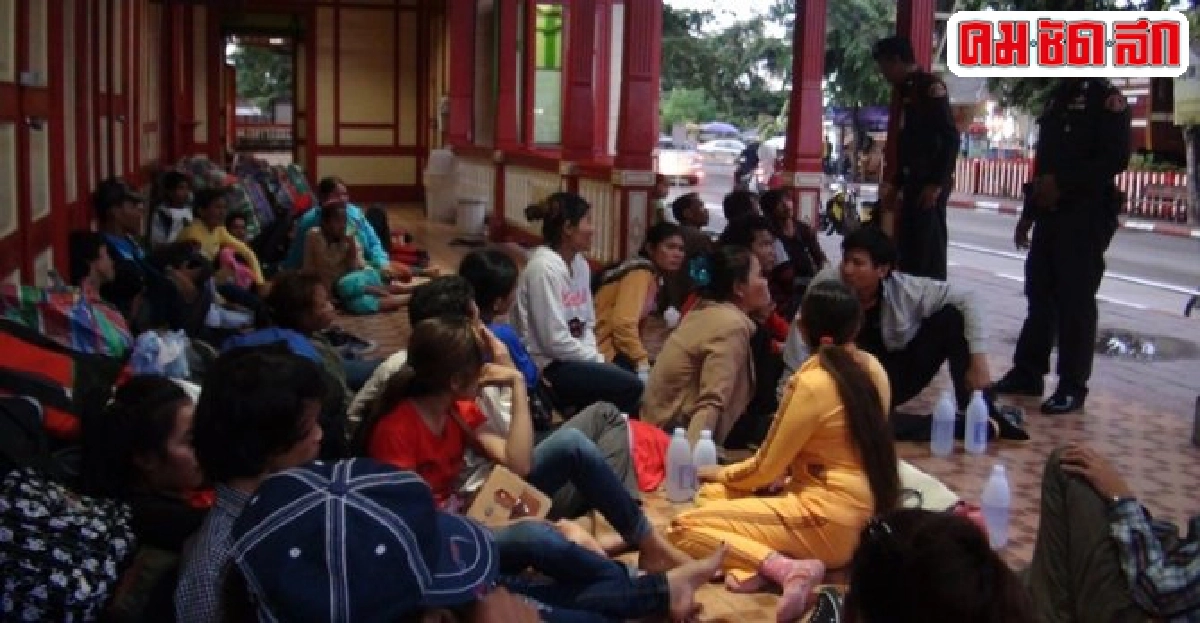ไล่ยิงรถบรรทุกแรงงานเขมรกลับบ้านดับ2
