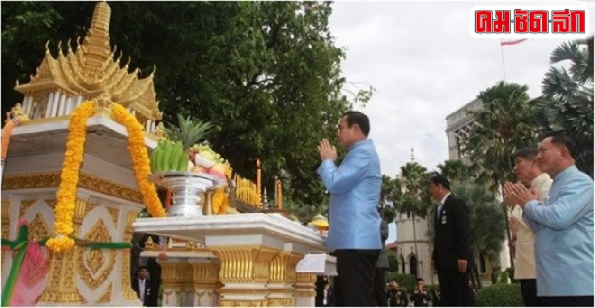 'นายกฯตู่'สักการะสิ่งศักดิ์สิทธิ์ก่อนถกครม.