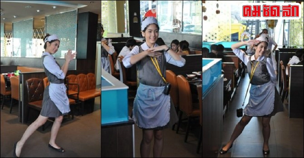ฝ้ายสุดมึนทั้งเต้นทั้งเสิร์ฟที่ร้านสุกี้ ฝ้ายสุดมึนทั้งเต้นทั้งเสิร์ฟที่ร้านสุกี้