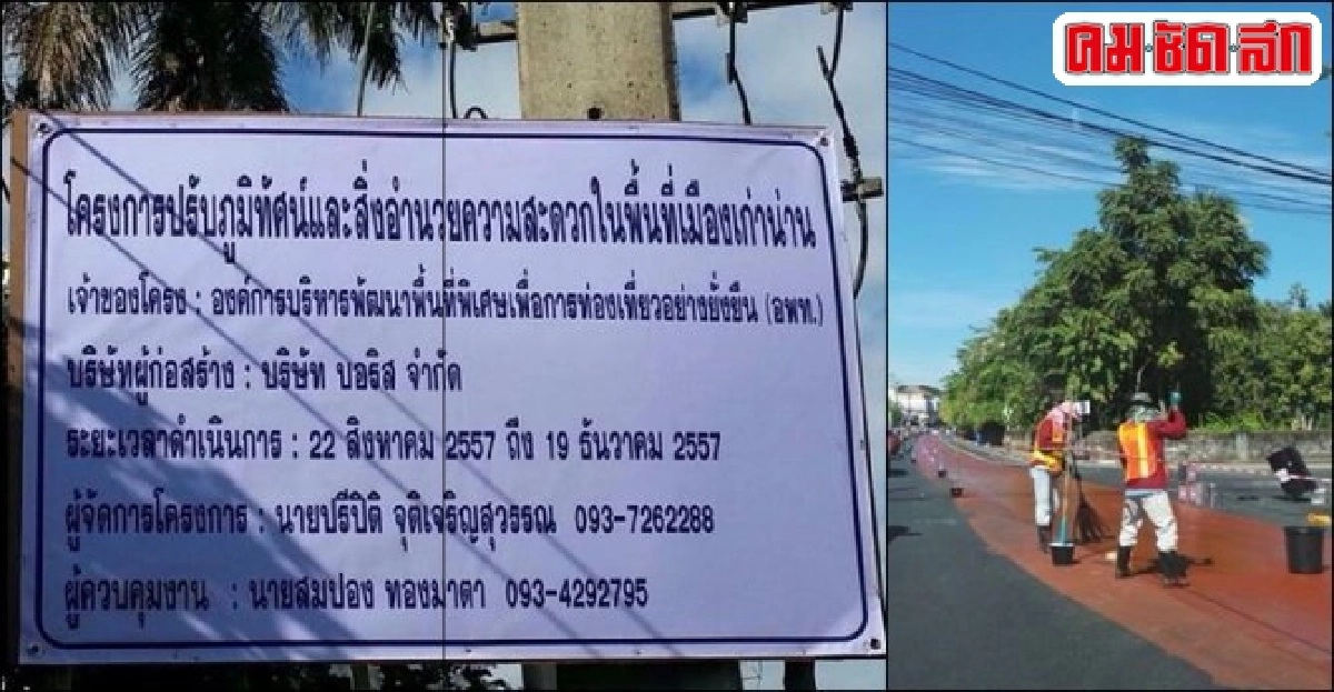 ลุงแจ่มเตือนภัย : ต้านทาสีถนนเมืองน่าน