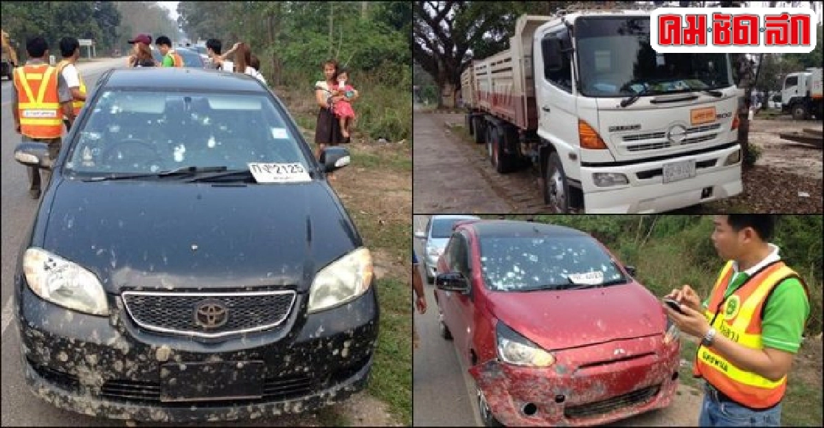 ชาวบ้านโวยสิบล้อขนหินชุ่ยทำหินหล่นรถเสียหายบาดเจ็บระนาว ชาวบ้านโวยสิบล้อขนหินชุ่ยทำหินหล่นรถเสียหายบาดเจ็บระนาว