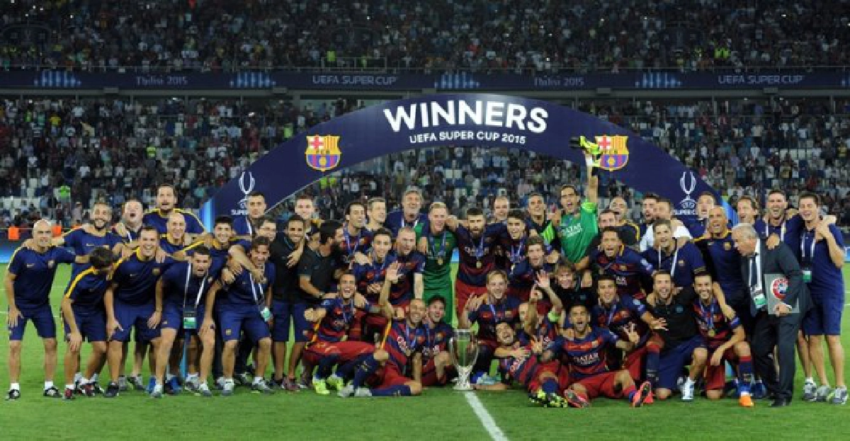 บาร์ซาสุดปลื้มแชมป์ซูเปอร์คัพ บาร์ซาสุดปลื้มแชมป์ซูเปอร์คัพ