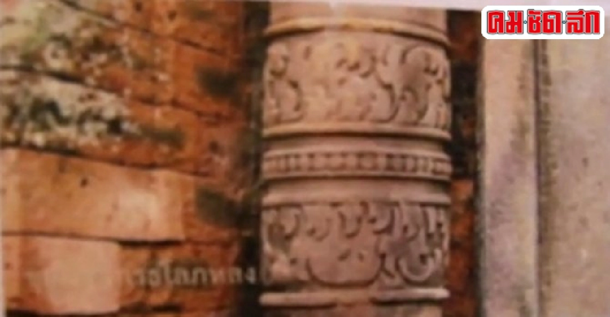 ปราสาทขอมอายุ1200ปีโผล่กลางน้ำสุรินทร์