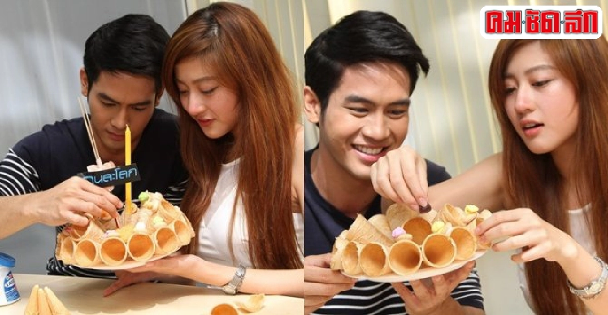 จิณณ์-ครีมชวนทำกระทงโคนไอศกรีมรณรงค์ใส่ใจสิ่งแวดล้อม
