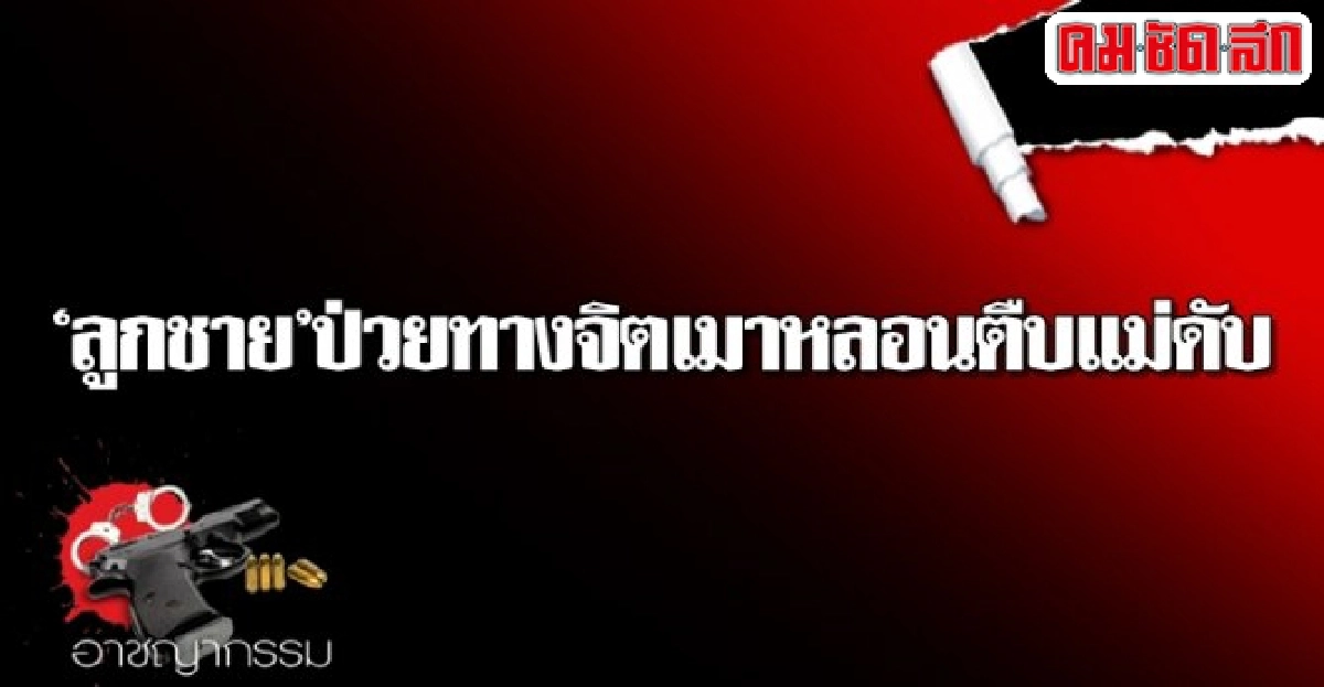 ลูกชายป่วยทางจิตเมาหลอนตืบแม่ดับ ลูกชายป่วยทางจิตเมาหลอนตืบแม่ดับ