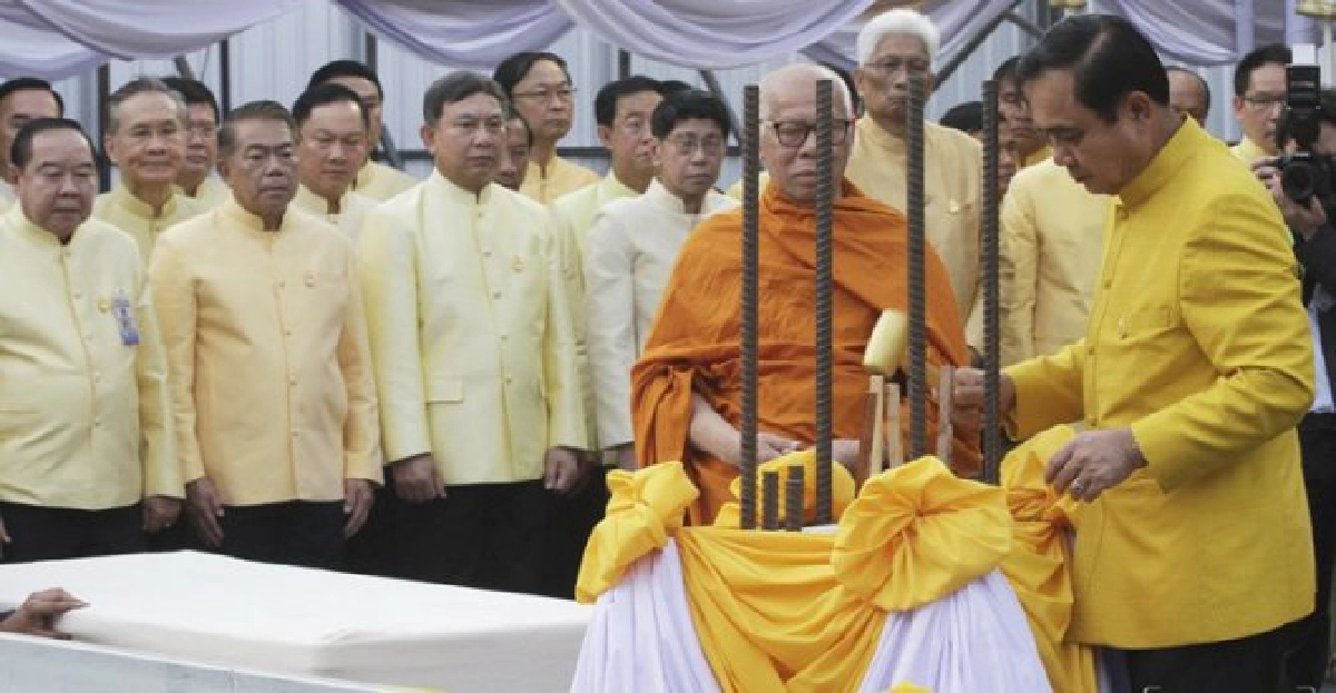 นายกฯยกเสาเอกอาคารเรือนรับรองทำเนียบฯ นายกฯยกเสาเอกอาคารเรือนรับรองทำเนียบฯ