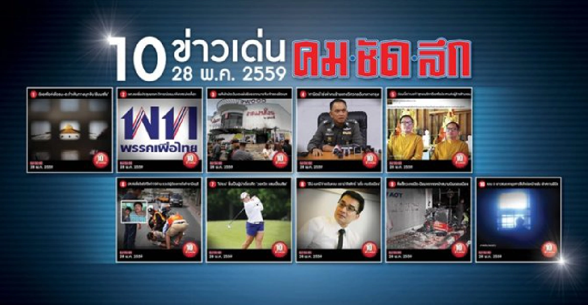 10 ข่าวเด่นคมชัดลึก 10 ข่าวเด่นคมชัดลึก