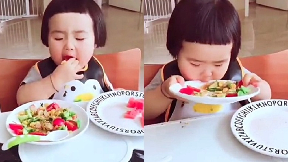 แชร์สนั่นโซเชียล!หมวยน้อยกินจุ (ชมคลิป)