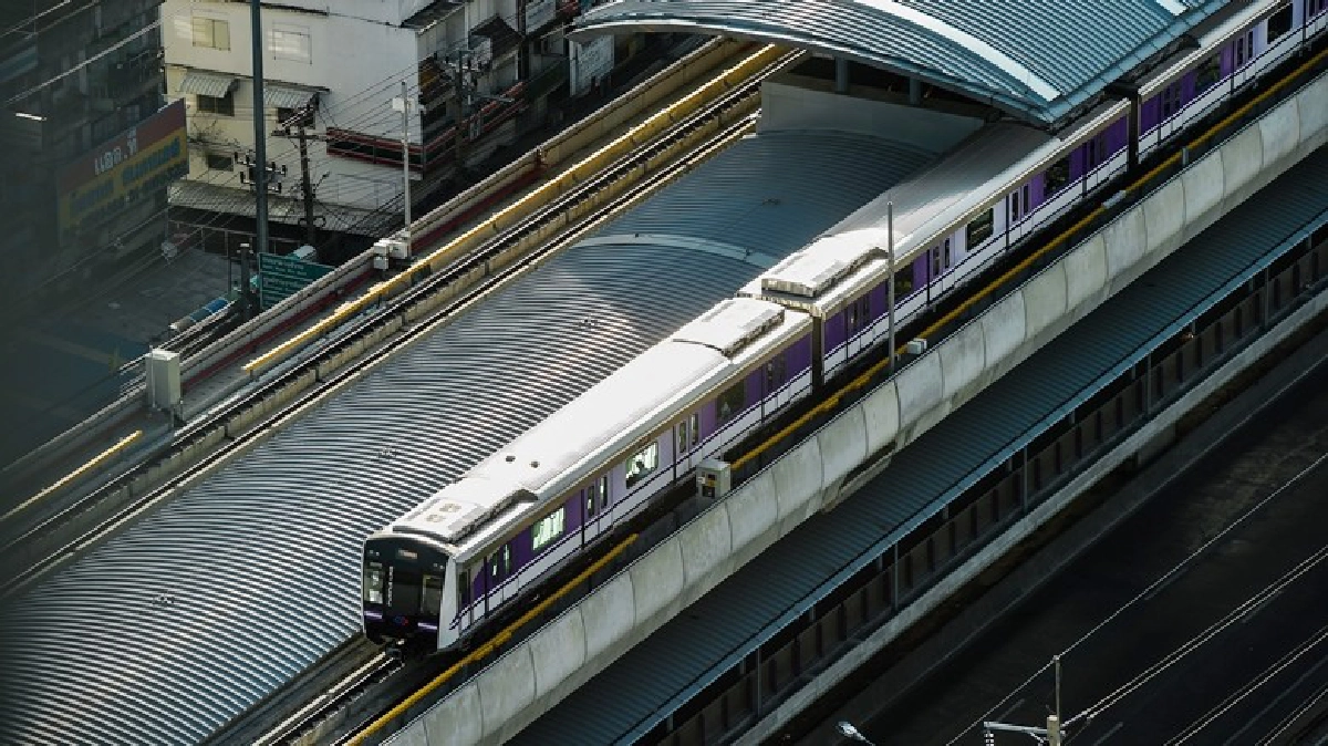 20มิ.ย.รถไฟฟ้าสายสีม่วงขึ้นลงได้ทุกสถานี 20มิ.ย.รถไฟฟ้าสายสีม่วงขึ้นลงได้ทุกสถานี