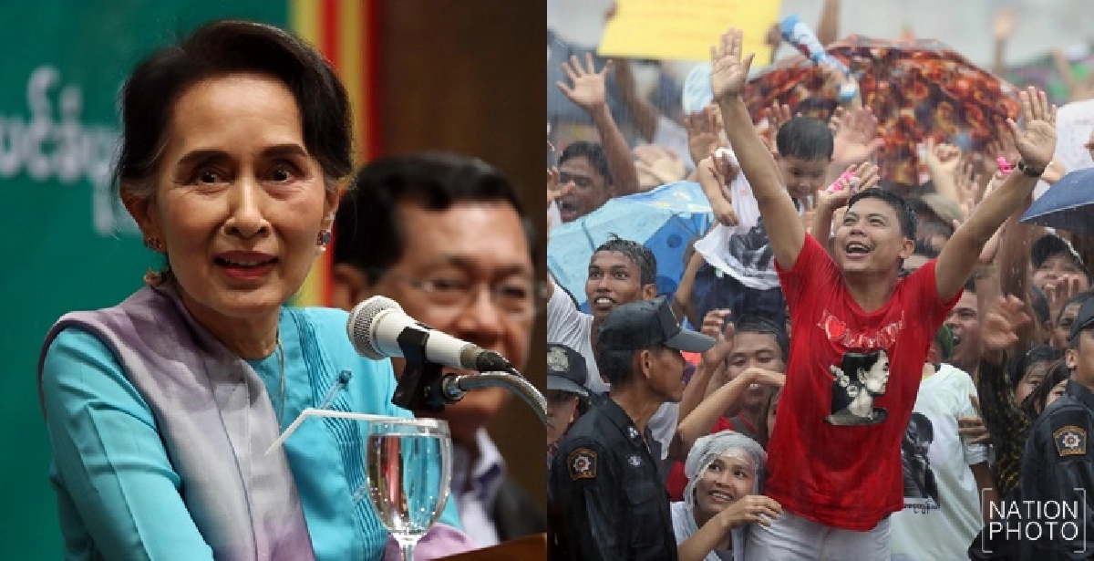 'ซูจี'รับปากแรงงานเมียนมาร์ผลักดันซีไอให้สำเร็จ 'ซูจี'รับปากแรงงานเมียนมาร์ผลักดันซีไอให้สำเร็จ