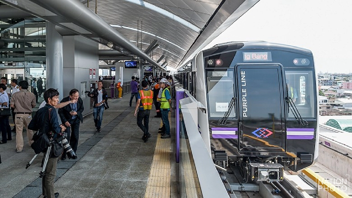 "ฉลองรัชธรรม" ชื่อพระราชทานรถไฟฟ้าสายสีม่วง