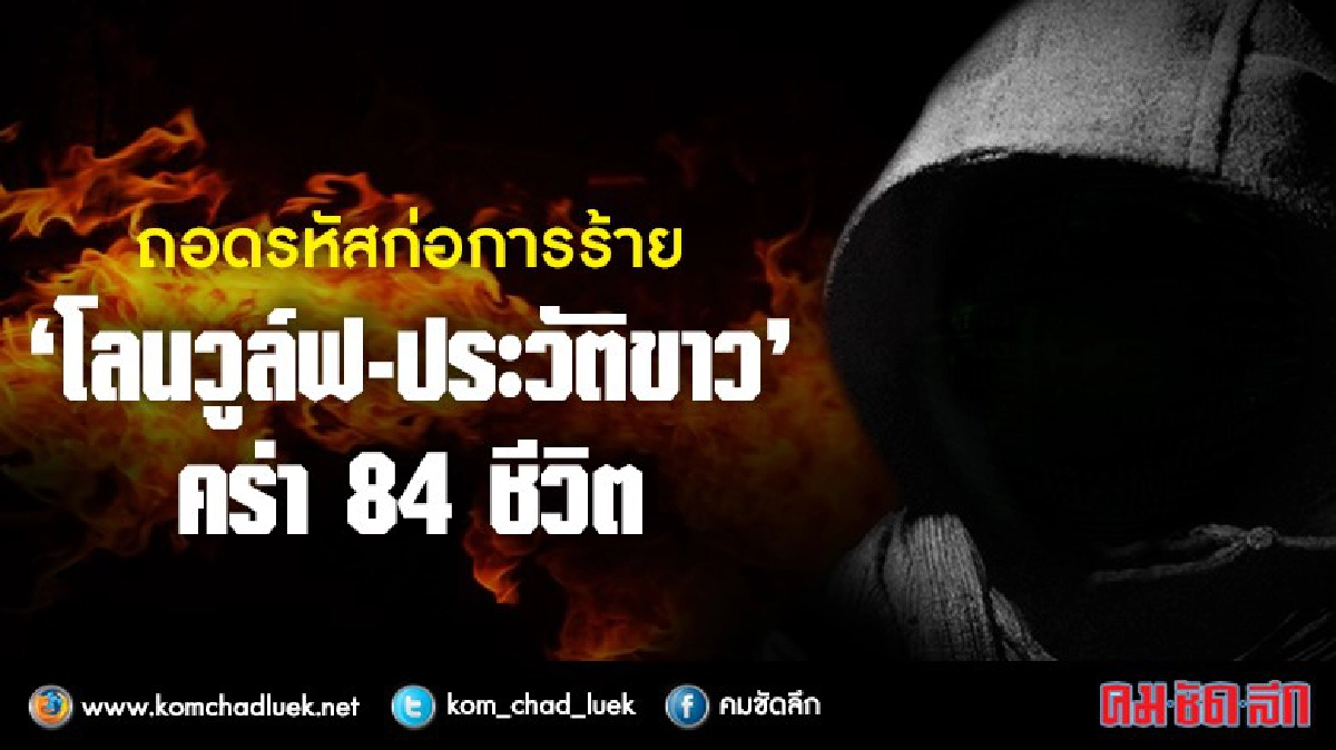 ถอดรหัส ก่อการร้าย “โลนวูล์ฟ-ประวัติขาว” ถอดรหัส ก่อการร้าย “โลนวูล์ฟ-ประวัติขาว”