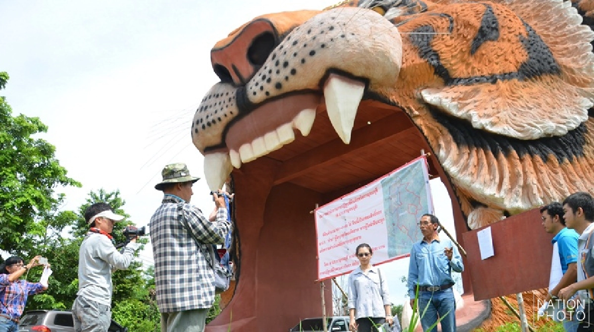 สปก.กาญจน์ประเดิมประกาศยึดที่วัดเสือแล้ว สปก.กาญจน์ประเดิมประกาศยึดที่วัดเสือแล้ว