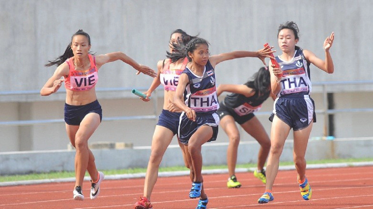 ไต้ฝุ่นไทย 4x100 ซิวทองอาเซียนสกูลเกมส์