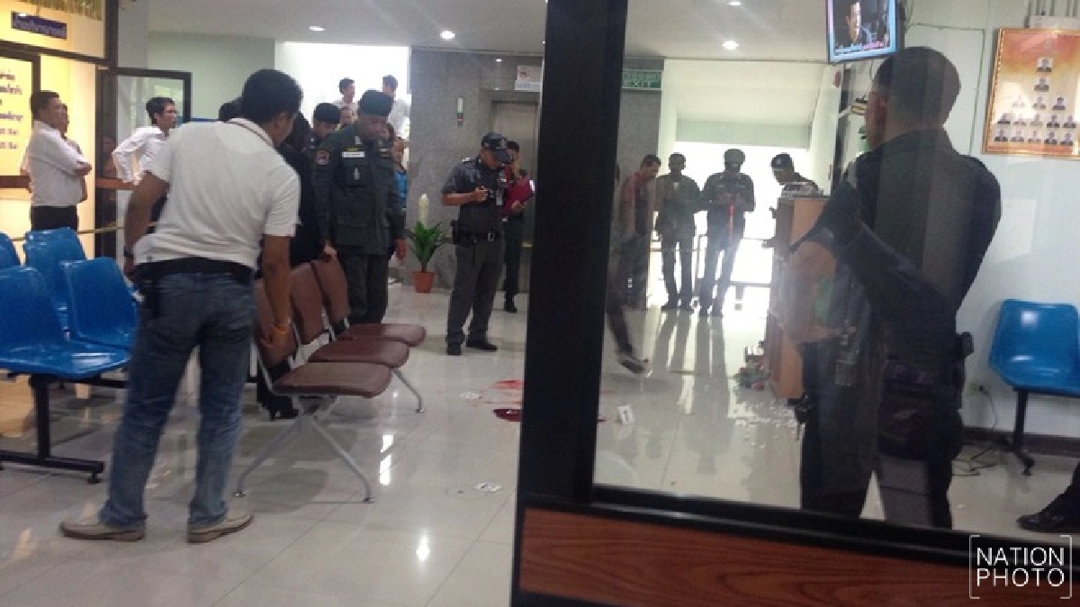แค้นทำลูกสาวตกจยย.ตาย ร.ต.ต.ยิงดับคาสนง.อัยการ