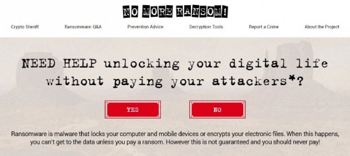 “No More Ransom” โปรเจ็คระดับโลกช่วยเหยื่อแรนซัมแวร์ “No More Ransom” โปรเจ็คระดับโลกช่วยเหยื่อแรนซัมแวร์