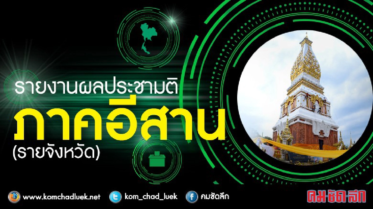 ผลประชามติภาคอีสานไม่เห็นชอบมากว่าเห็นชอบ ผลประชามติภาคอีสานไม่เห็นชอบมากว่าเห็นชอบ
