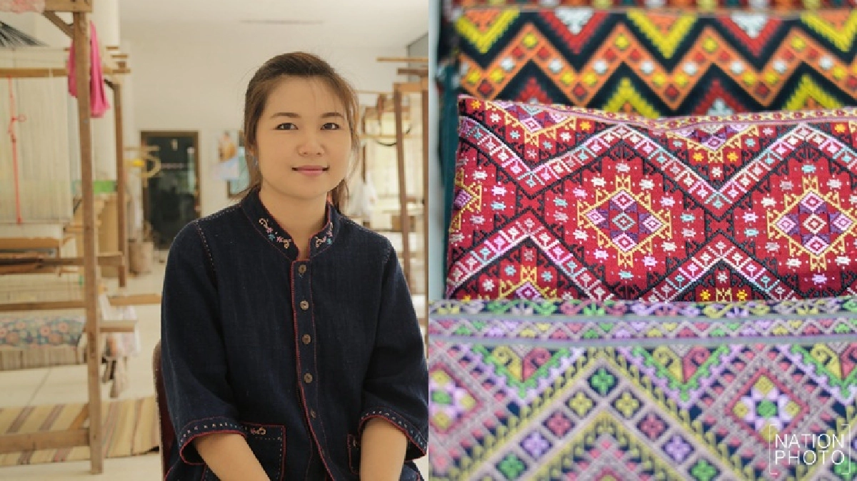 'ยลดา ภูริผล'ได้แรงบันดาลใจจากแม่สืบสานผ้าลาวครั่ง  