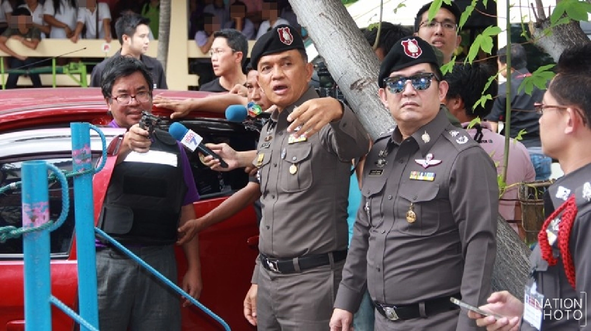 ตร.หิ้วครูใหญ่เลือดร้อนยิงน้องสาวทำแผน