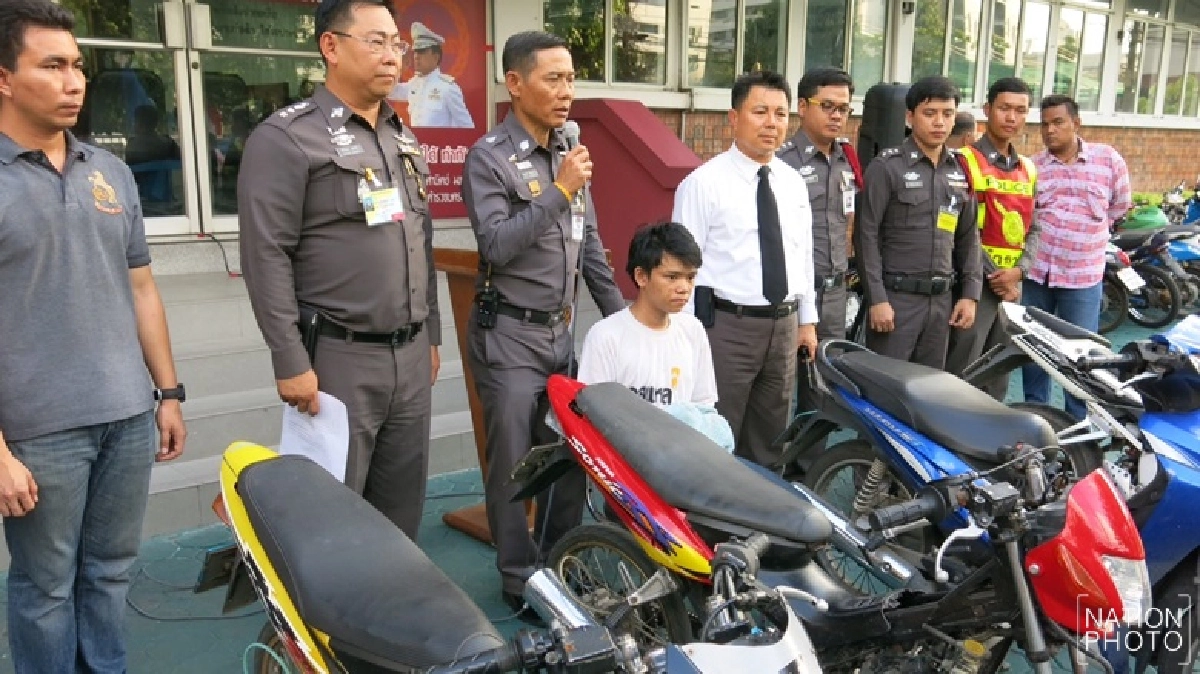 ตร.พญาไทรวบ3คนร้ายแก็งขโมยรถจยย.หลายพื้นที่