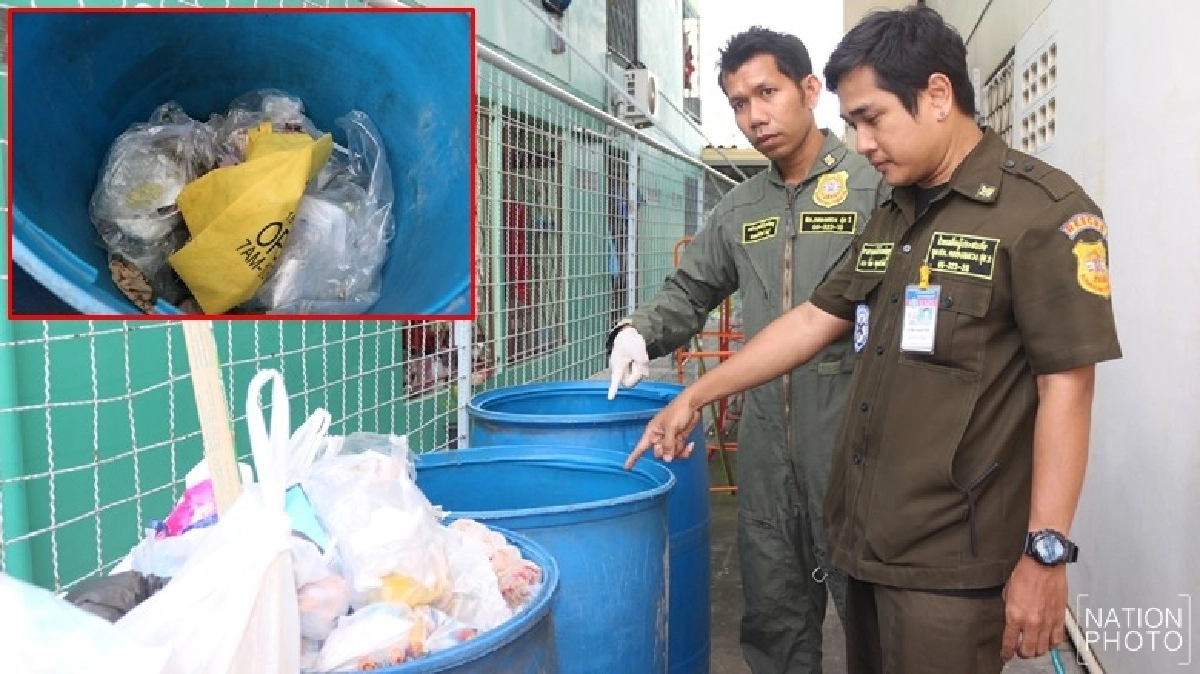 พบศพทารกถูกทิ้งถังขยะย่านนวนคร