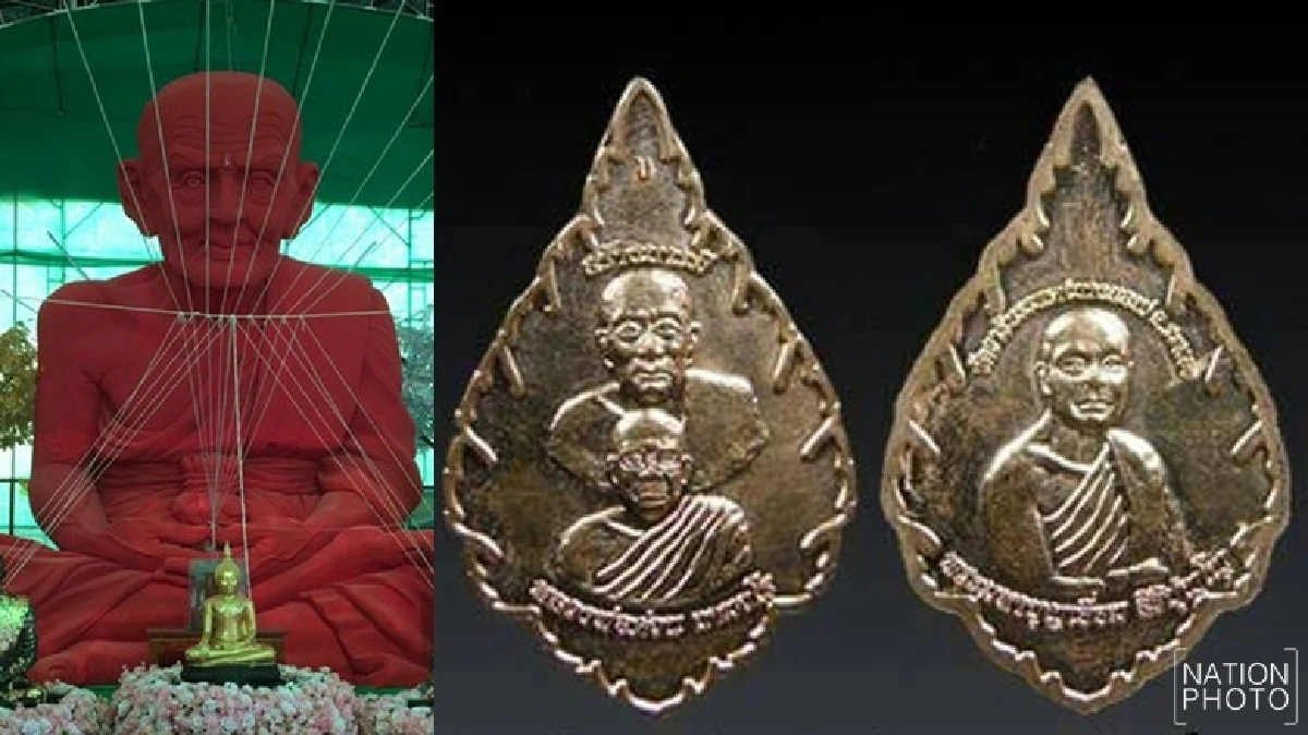 วัดบางนอนเปิดสักการะหุ่นขี้ผึ้งหลวงปู่ทวดองค์ใหญ่