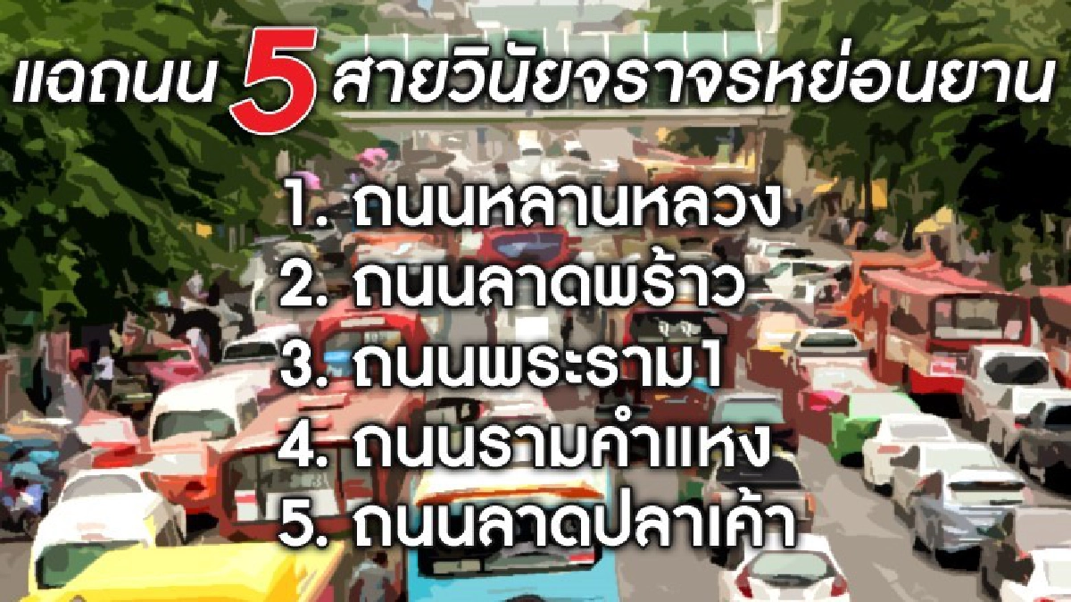 แฉ 5 สายหย่อนยานวินัยจราจร แฉ 5 สายหย่อนยานวินัยจราจร