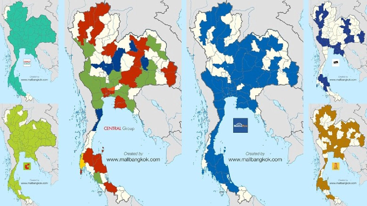 ห้างไทยไปจังหวัดไหนบ้าง?