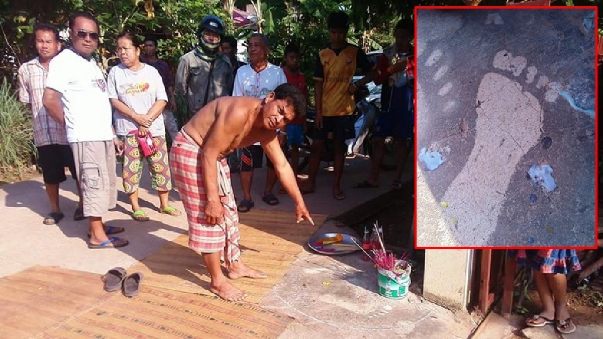 แตกตื่น! รอยเท้ายักษ์โผล่หน้าบ้าน