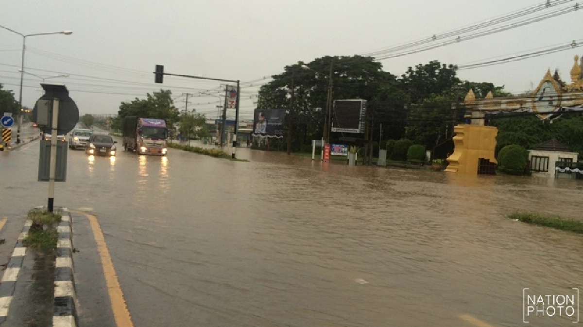 ‘หนองบัวลำภู’ฝนตกหนักน้ำท่วม