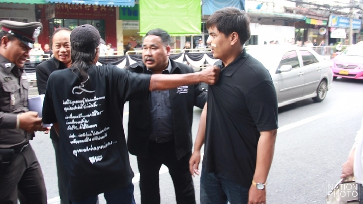 คู่กรณี“น็อต เวคคลับ”จำลองเหตุการณ์ คู่กรณี“น็อต เวคคลับ”จำลองเหตุการณ์