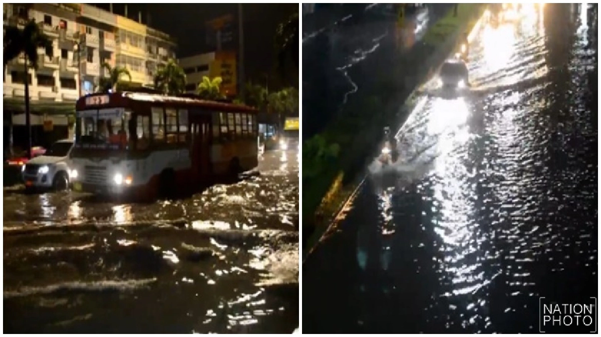 สมุทรปราการอ่วม! ฝนตก 2 ชม.น้ำท่วมสูง