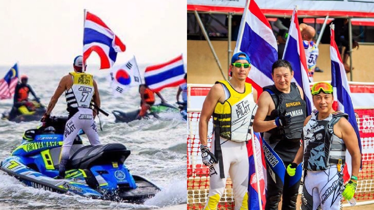 ‘เจ-เปิ้ล’ภูมิใจขับเจ็ตสกีถวายอาลัยในหลวง ร.9