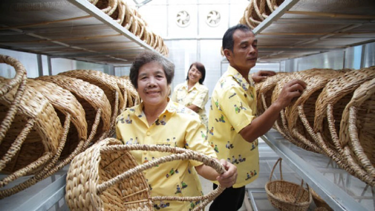  “ปราณี จันทวร”นำสานผักตบขาย“ห้างฯ"