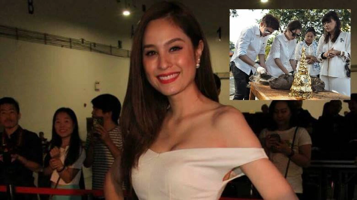‘ขวัญ’ปัดข่าวลือซุ่มหมั้นเงียบ‘กอล์ฟ’ เผยไปทำบุญ 2 ครอบครัว ‘ขวัญ’ปัดข่าวลือซุ่มหมั้นเงียบ‘กอล์ฟ’ เผยไปทำบุญ 2 ครอบครัว