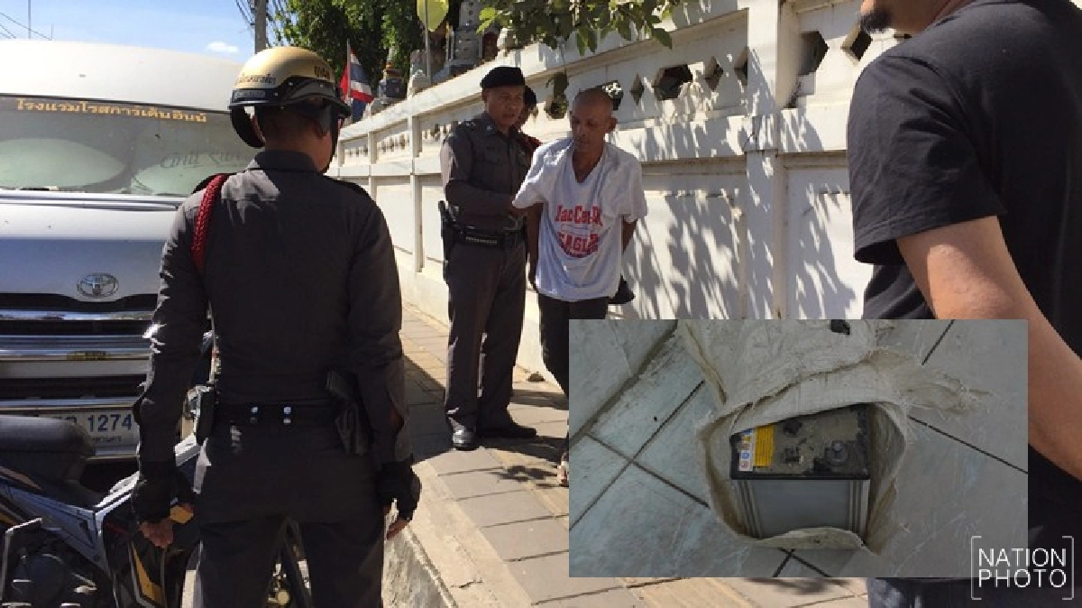 รวบหัวขโมยลัก'แบตเตอรี่รถยนต์' รวบหัวขโมยลัก'แบตเตอรี่รถยนต์'