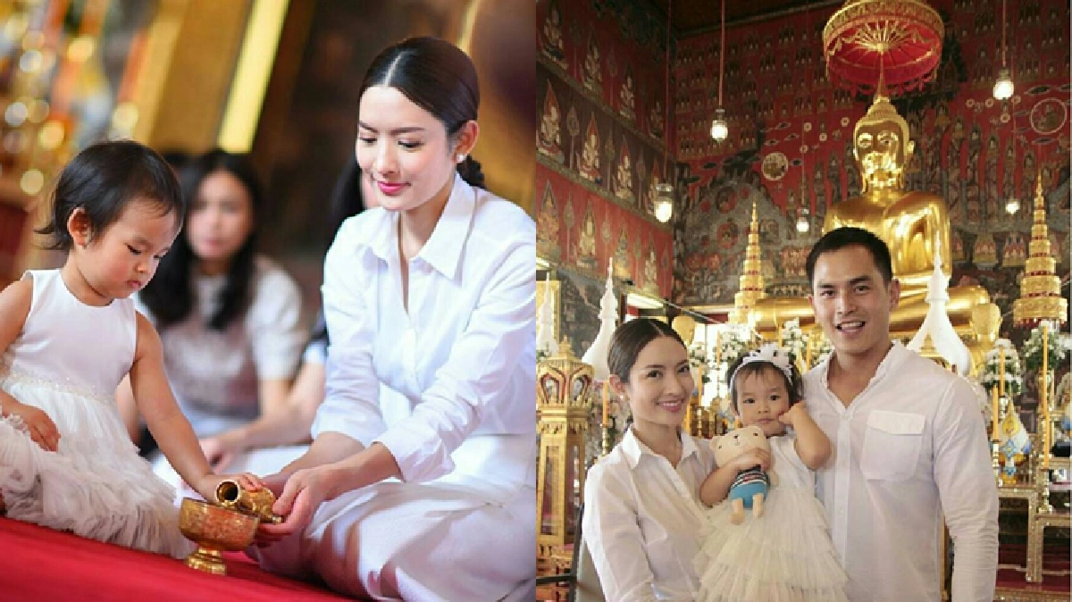 ถวายสังฆทานครั้งแรก'น้องปีใหม่' ลูก'แอฟ-สงกรานต์'สุดน่ารัก ถวายสังฆทานครั้งแรก'น้องปีใหม่' ลูก'แอฟ-สงกรานต์'สุดน่ารัก