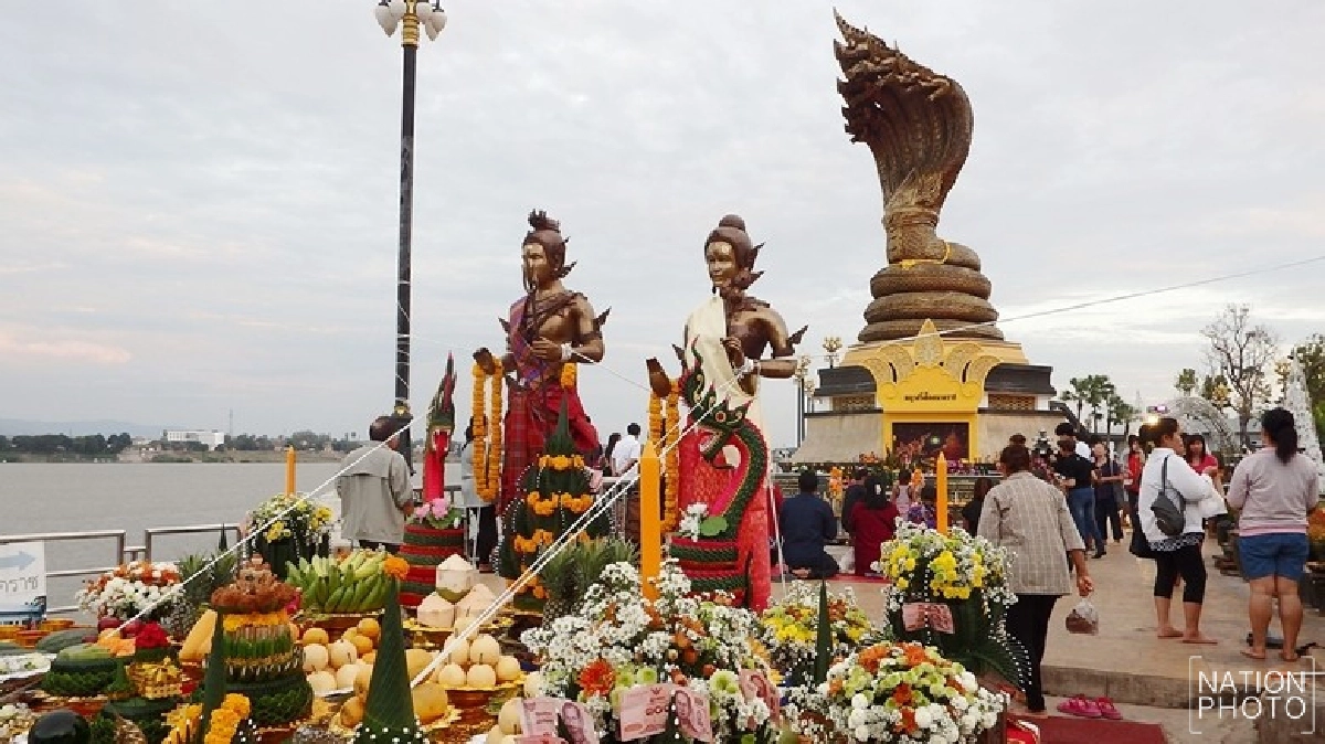 หนุ่มวัย30จ้างหมอลำแก้บนพญาศรีสัตตนาคราช