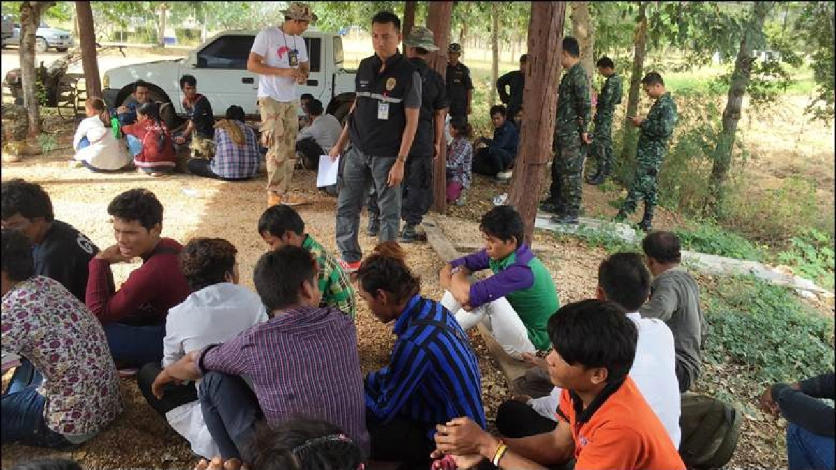 สกัดจับรถกระบะลอบขน“แรงงานเถื่อน”