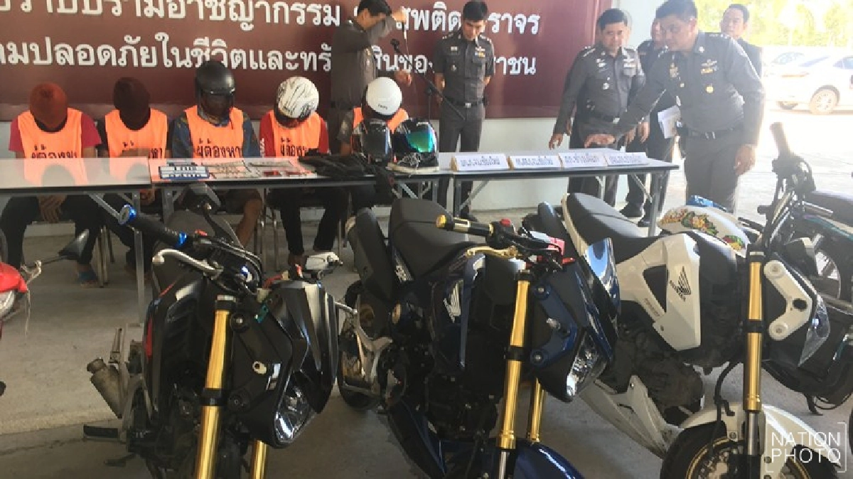 ตร.เชียงใหม่ รวบ 5 โจ๋ขโมย จยย.