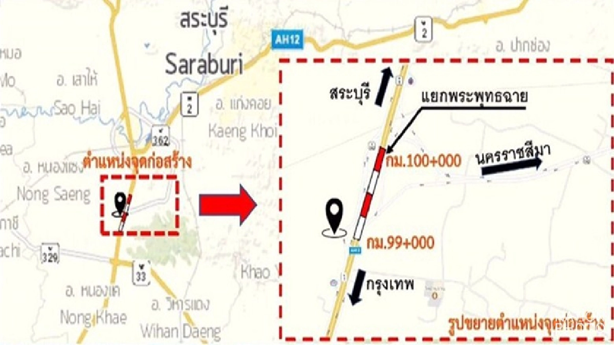 ปิดถ.พหลโยธิน กม.99 สร้างตอม่อ'มอเตอร์เวย์'