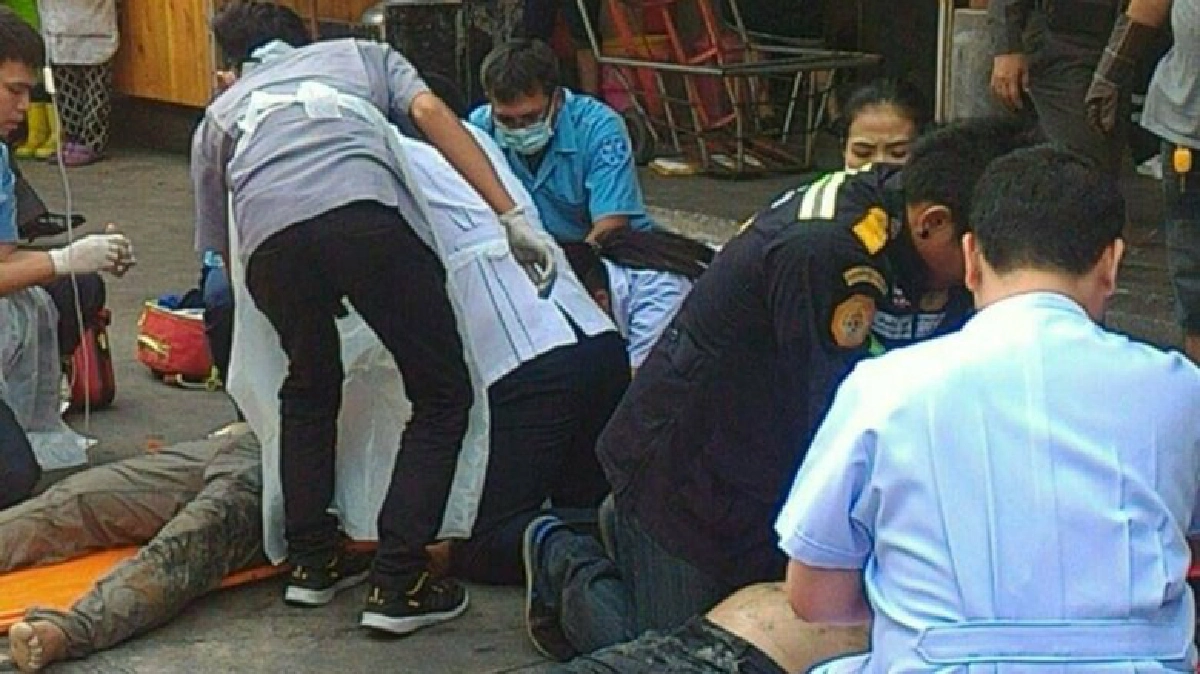 “4คนงาน”ถูกไฟดูดตกบ่อบำบัดหมดสติ “4คนงาน”ถูกไฟดูดตกบ่อบำบัดหมดสติ
