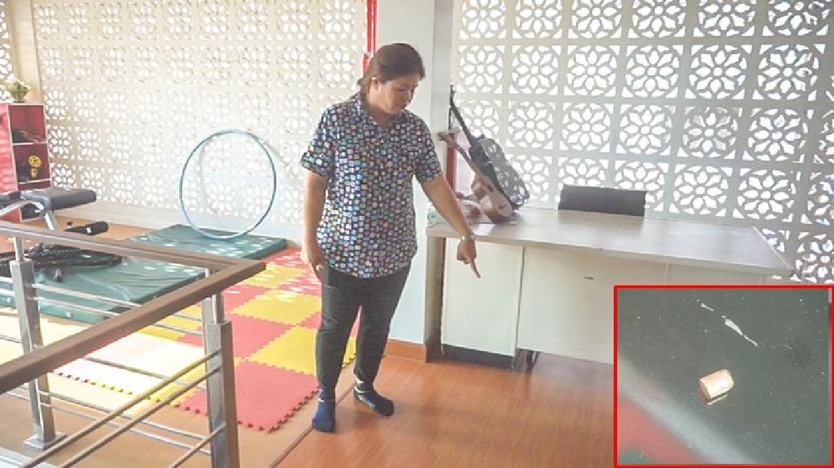 กระสุนปริศนา!!ตกใส่หลังคาบ้าน กระสุนปริศนา!!ตกใส่หลังคาบ้าน