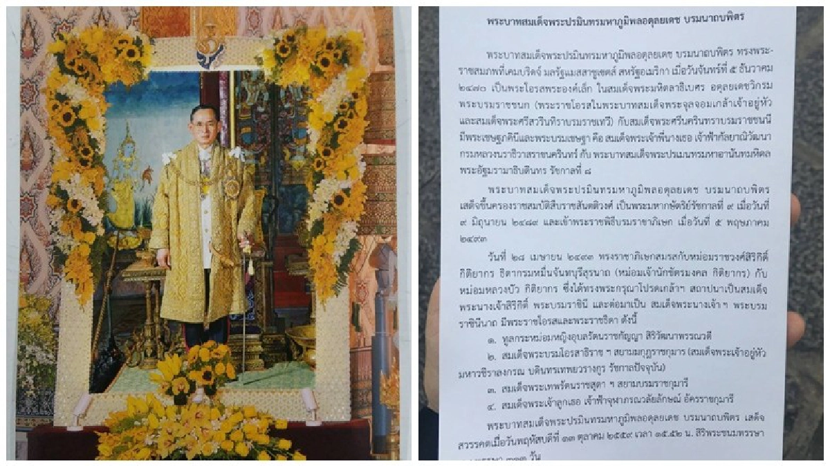 สำนักพระราชวังเปลี่ยนภาพที่ระลึก ร.9