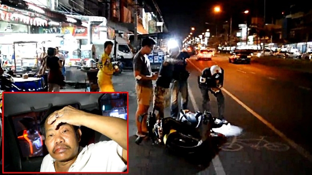 หนุ่มเมาเหล้าขาวซิ่งกระบะชน5คันรวด