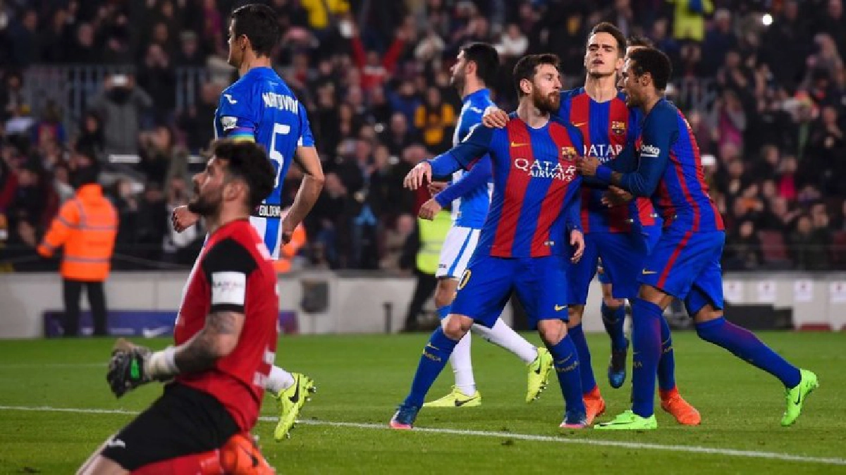 "เมสซี่"ซัดโทษท้ายเกม บาร์ซ่าเฉือนเลกาเนส 2-1 "เมสซี่"ซัดโทษท้ายเกม บาร์ซ่าเฉือนเลกาเนส 2-1